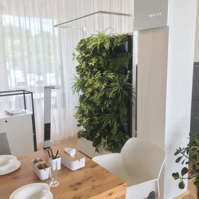 NEST interier Brünn - mobile lebende Wand mit Zimmerpflanzen